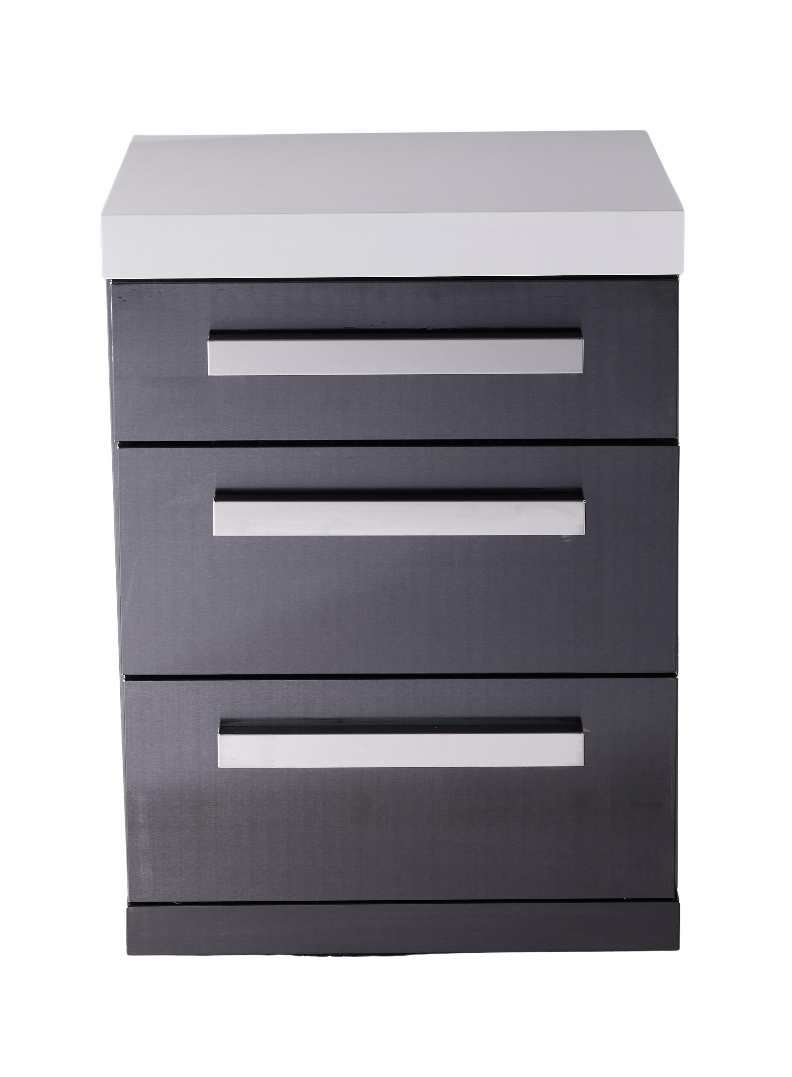 Mont Alpi Black Series 3 Drawer Cabinet Module