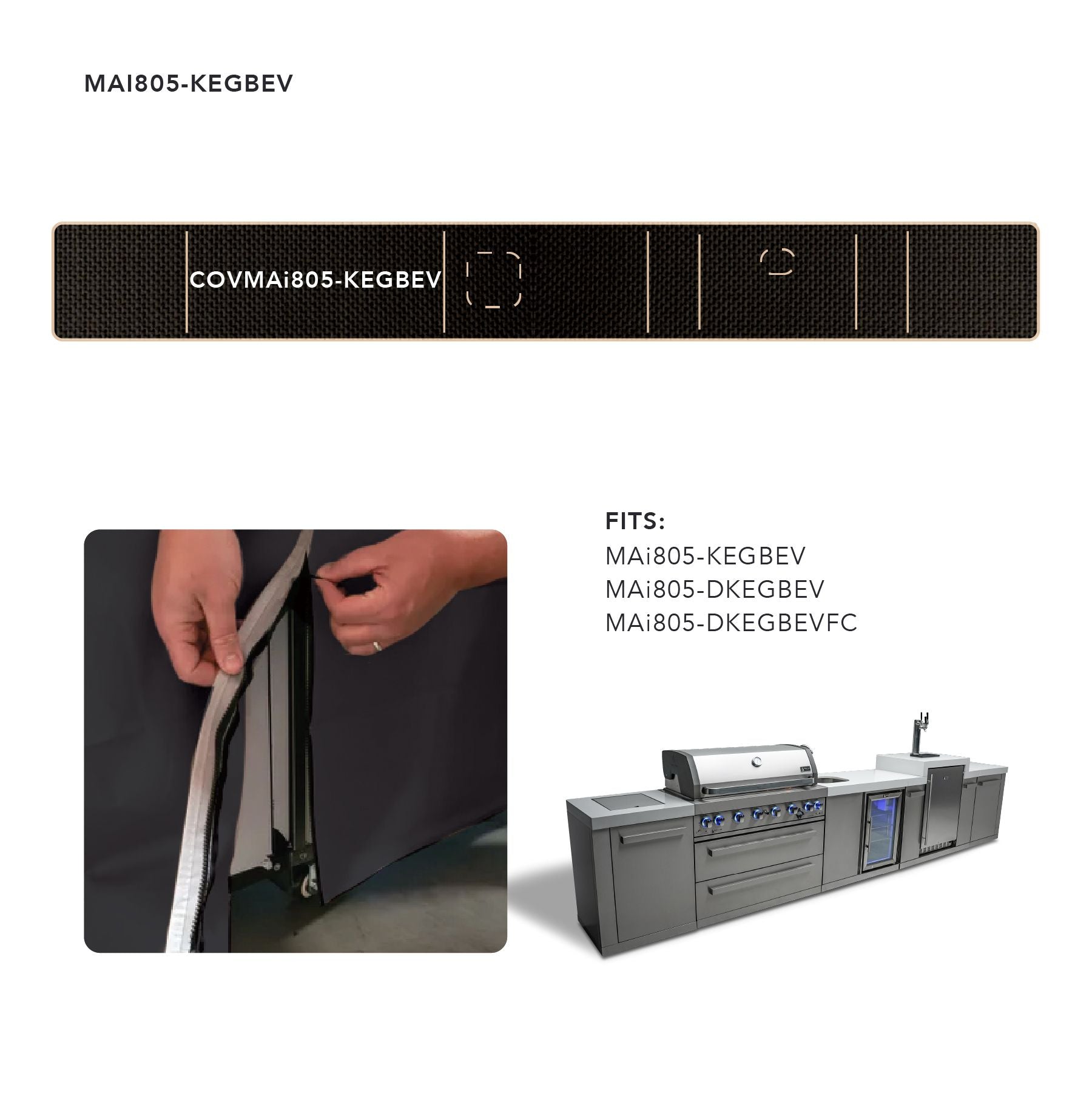 Cover for 805  Island with a Kegerator and a Beverage Center - Mont Alpi Canada