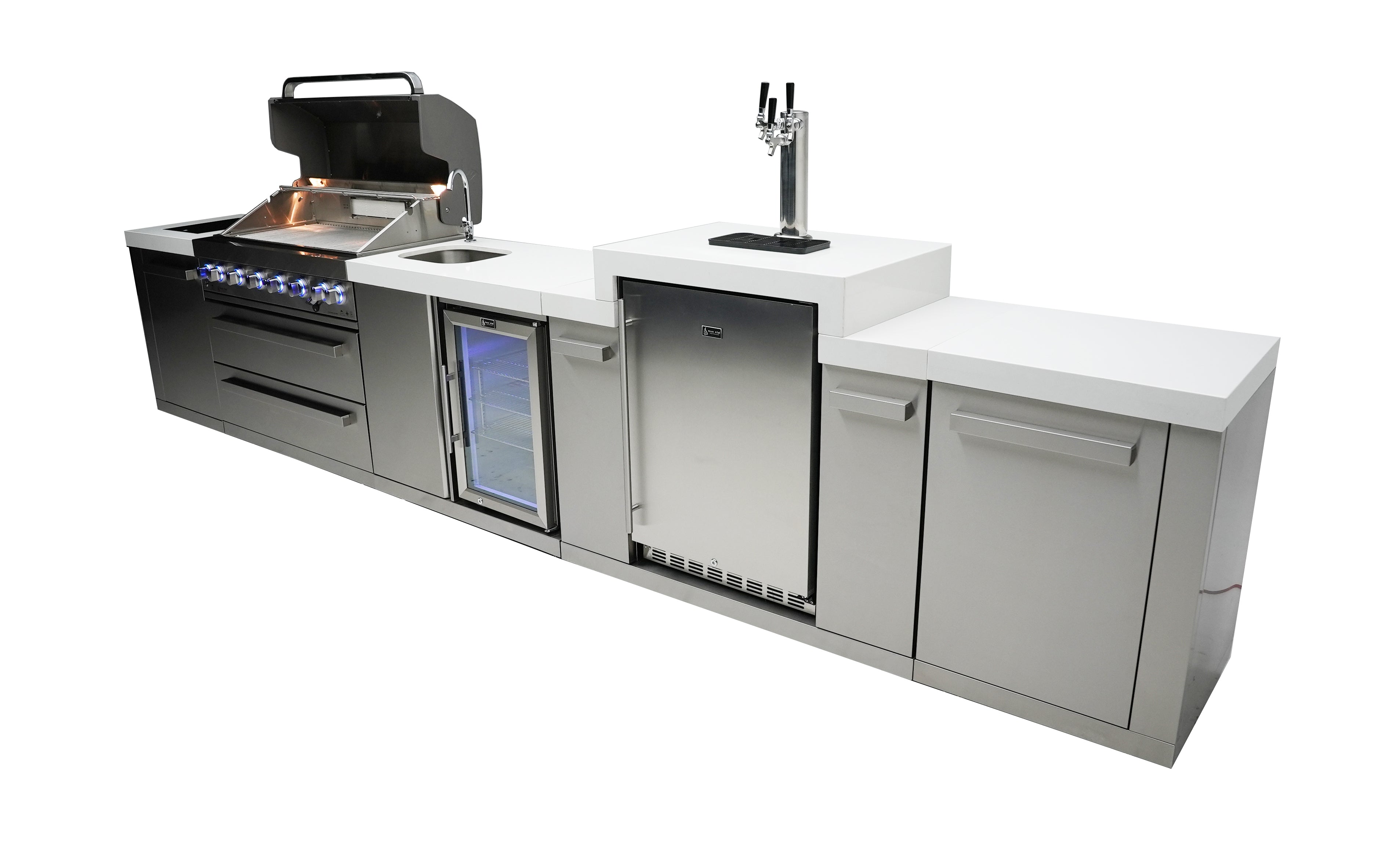 Mont Alpi 805 Island with a Kegerator and a Beverage Center - Mont Alpi