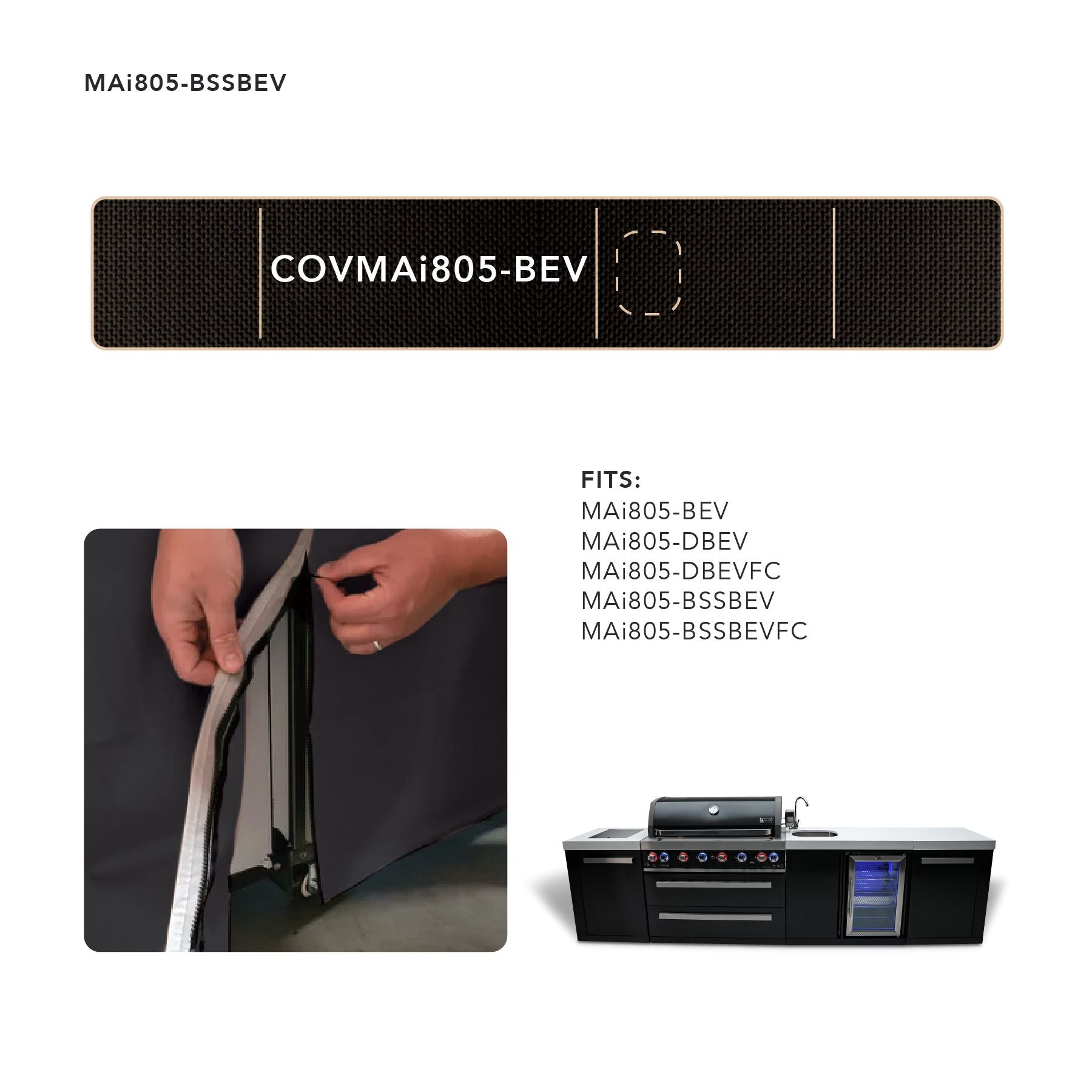 Cover for 805  Island with a Beverage center - Mont Alpi Canada