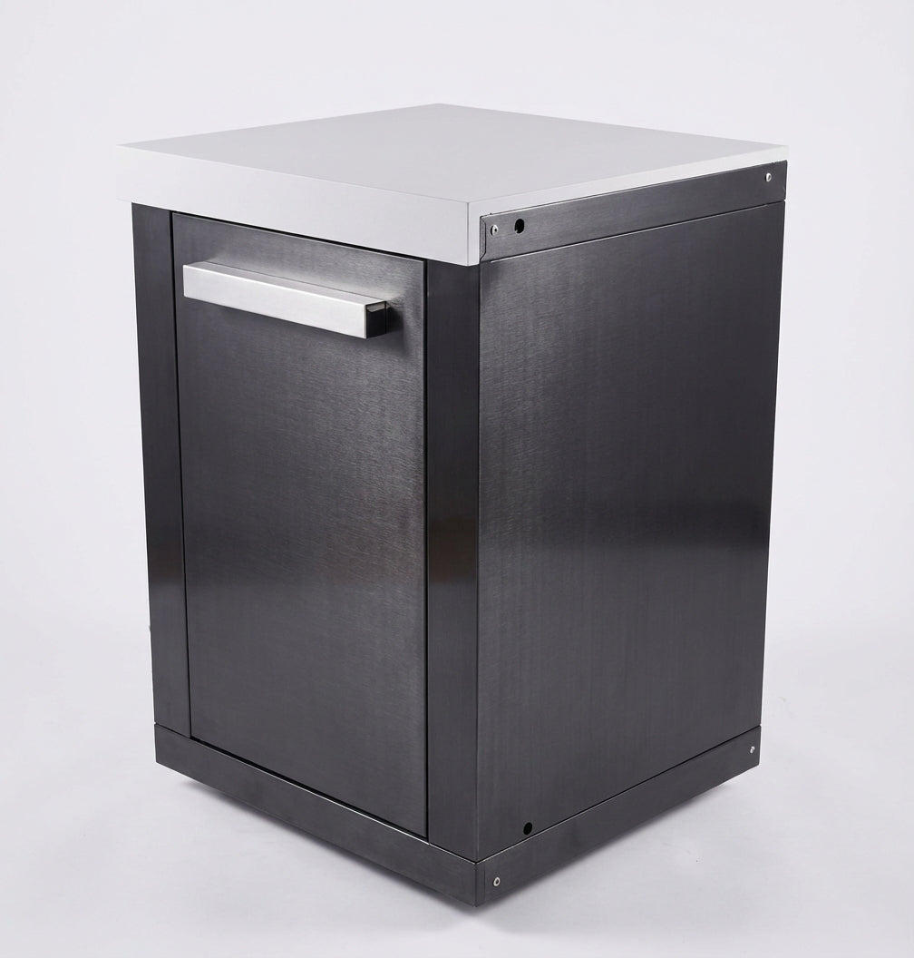 Mont Alpi Extension Cabinet Black Stainless Steel