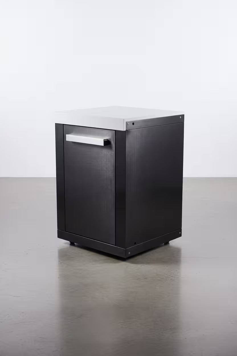 Mont Alpi Extension Cabinet Black Stainless Steel