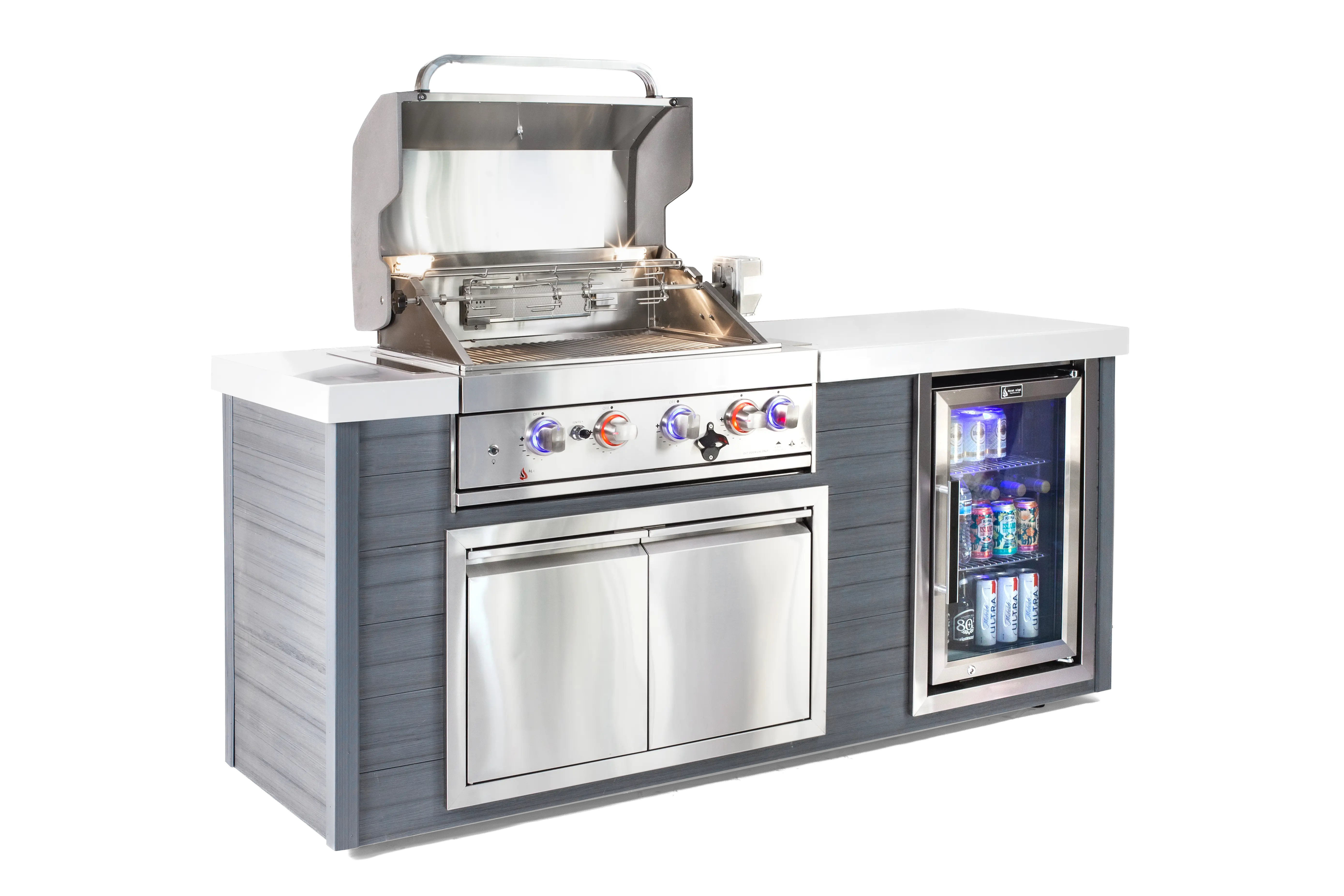 Mont Alpi 4 Burner Stainless Steel Artwood Outdoor Kitchen - Mont Alpi Canada