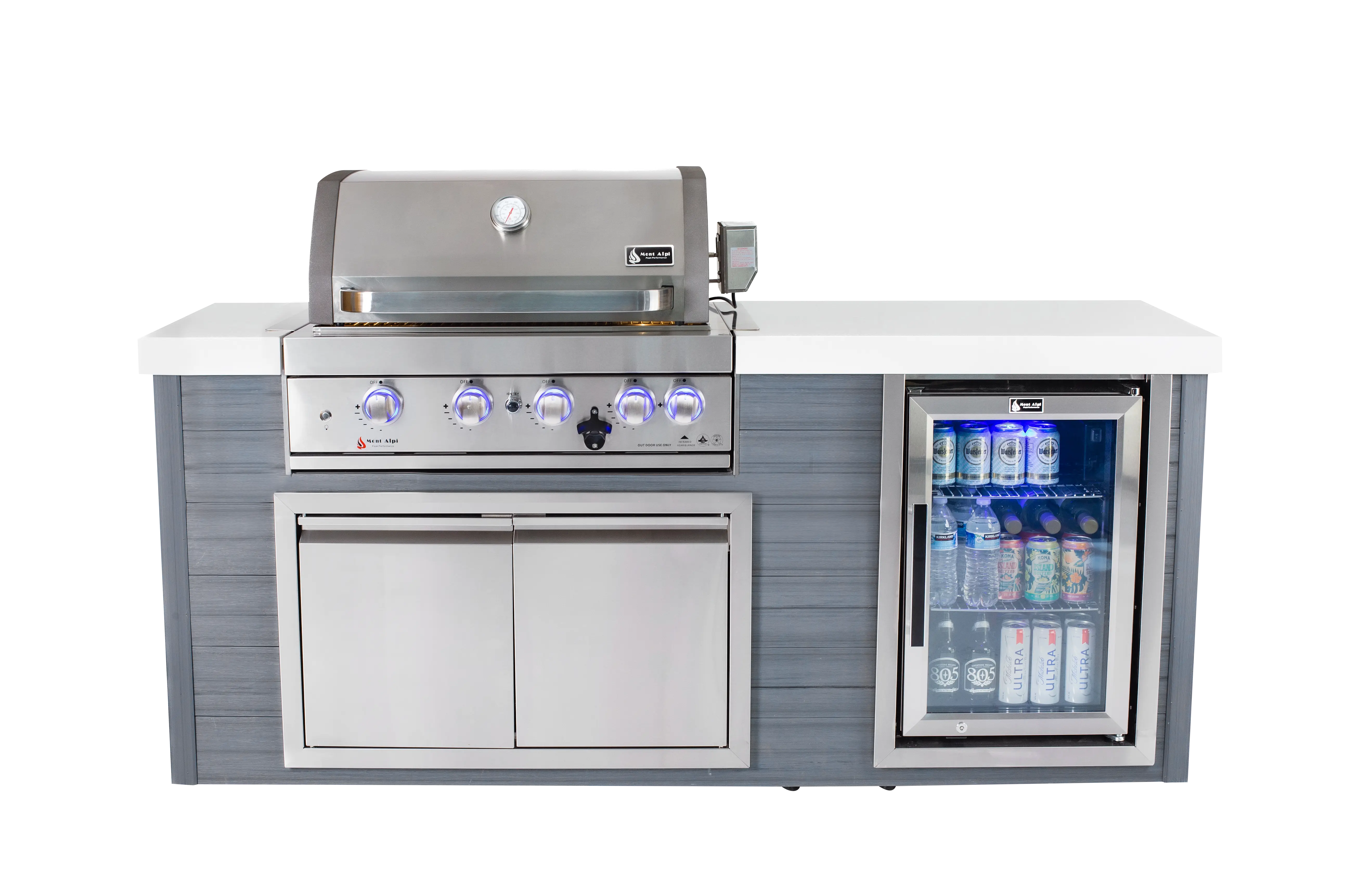 Mont Alpi 4 Burner Stainless Steel Artwood Outdoor Kitchen - Mont Alpi Canada