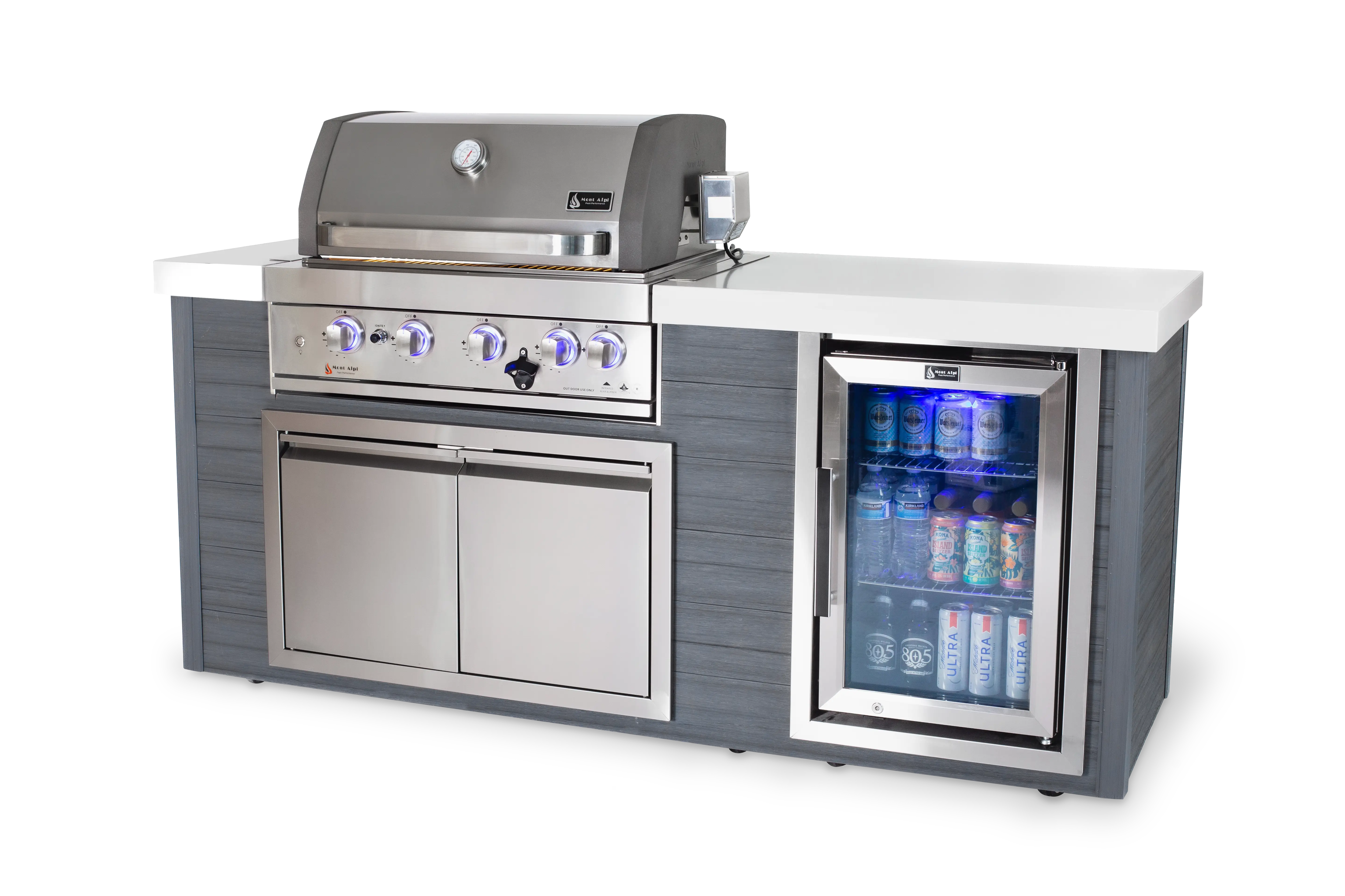 Mont Alpi 4 Burner Stainless Steel Artwood Outdoor Kitchen - Mont Alpi Canada