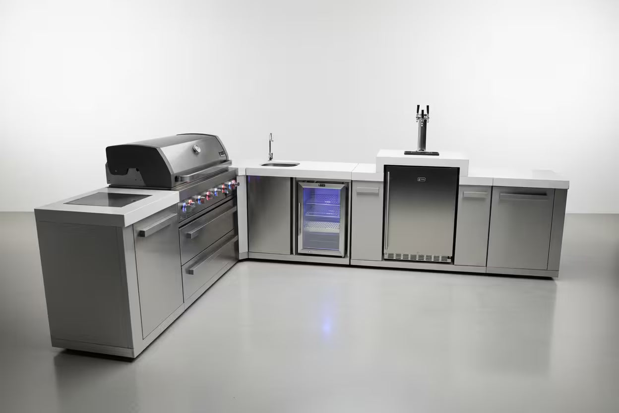 Mont Alpi 805 Island with a 90 Degree Corner, Kegerator and Beverage Center - Mont Alpi Canada