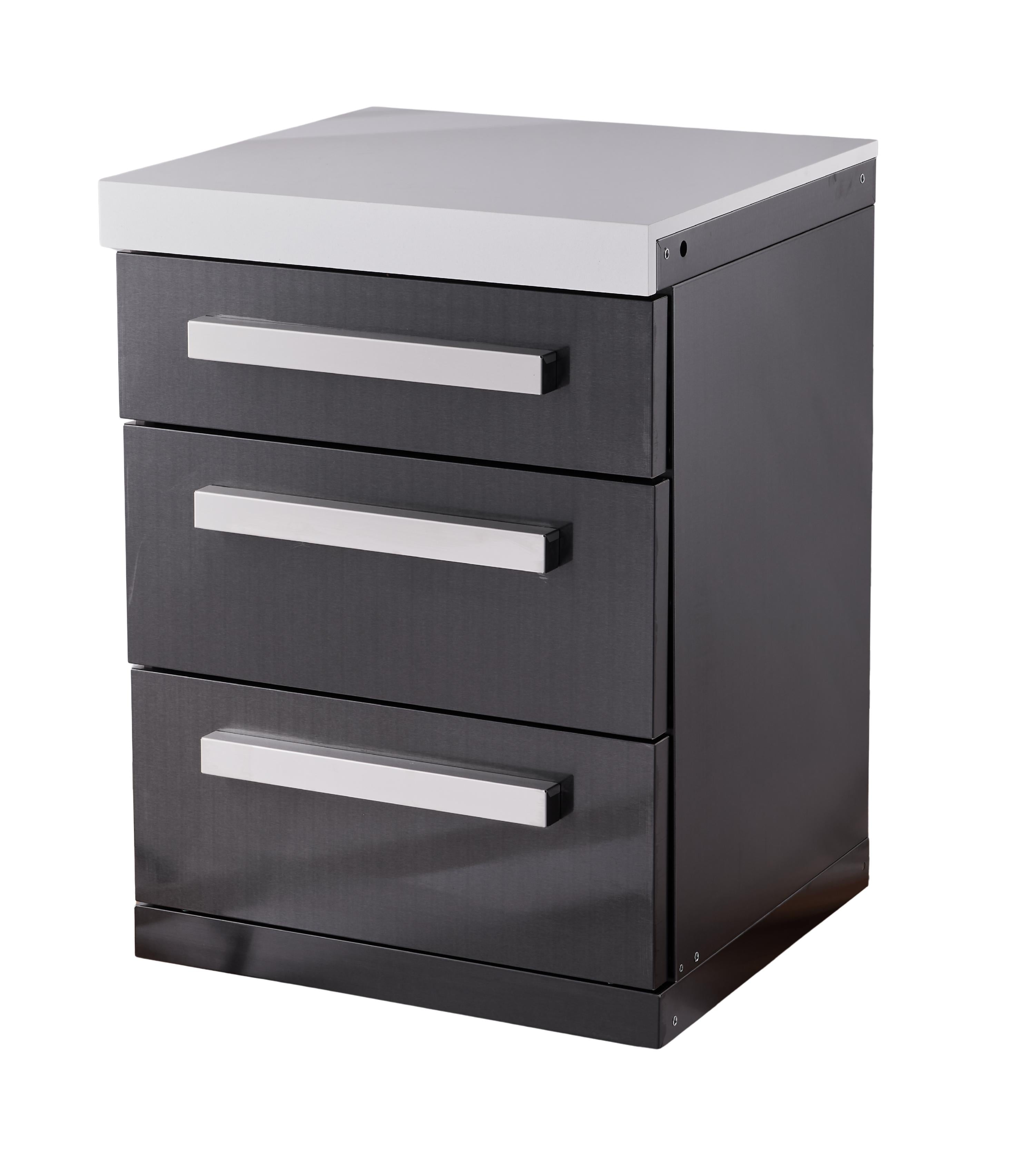 Mont Alpi Black Series 3 Drawer Cabinet Module