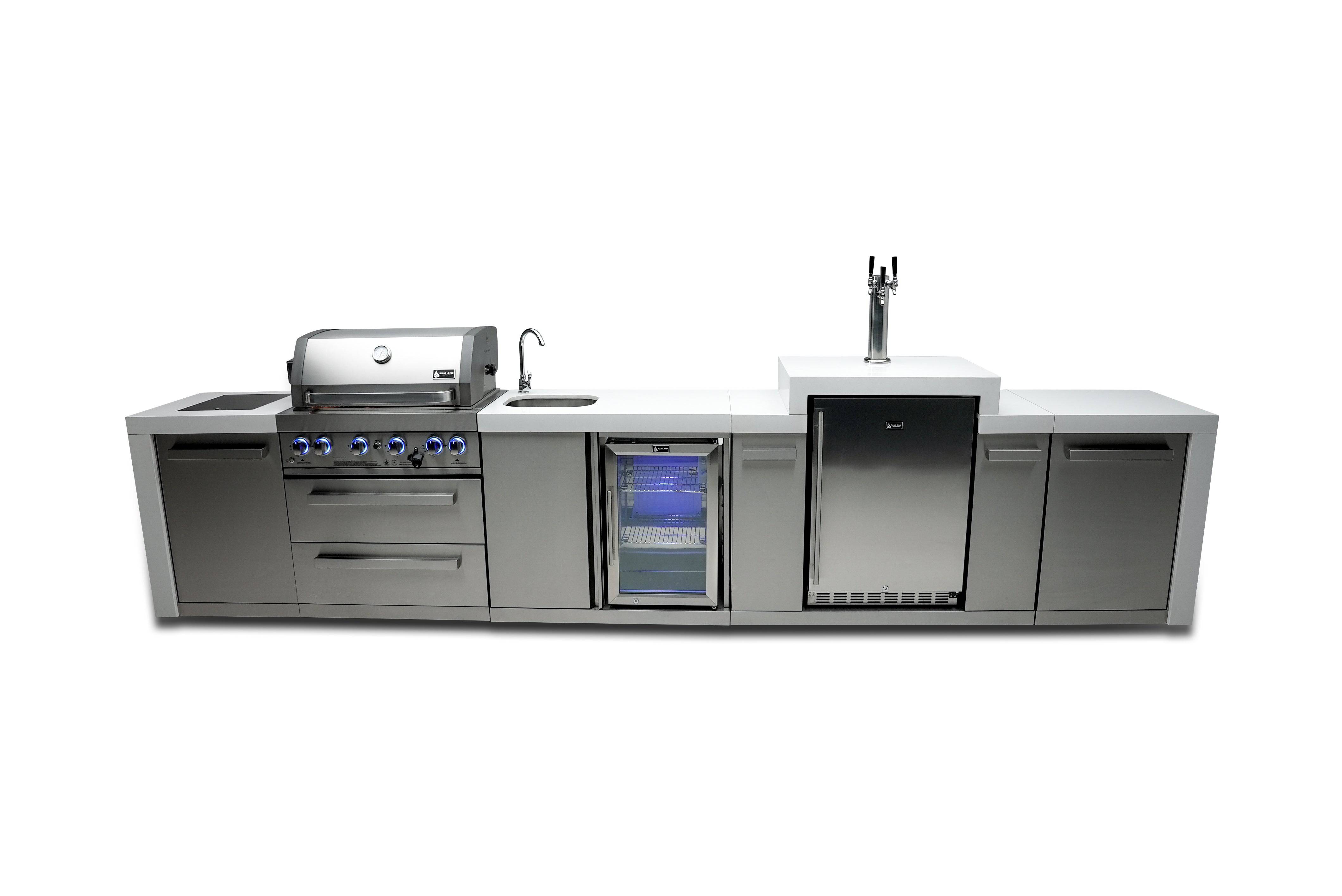 Mont Alpi 400 Deluxe Island with a Kegerator and a Beverage Center - Mont Alpi