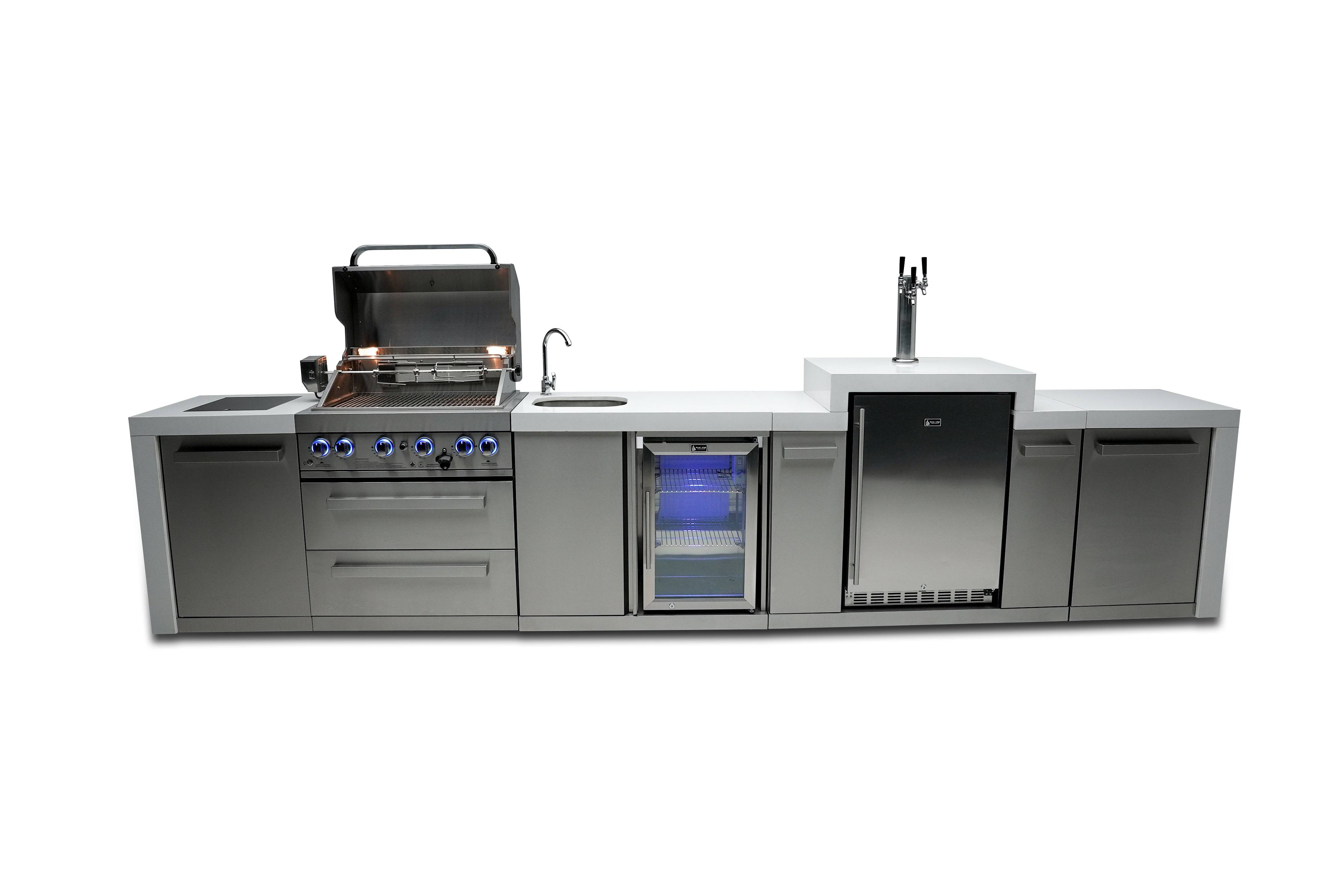 Mont Alpi 400 Deluxe Island with a Kegerator and a Beverage Center - Mont Alpi