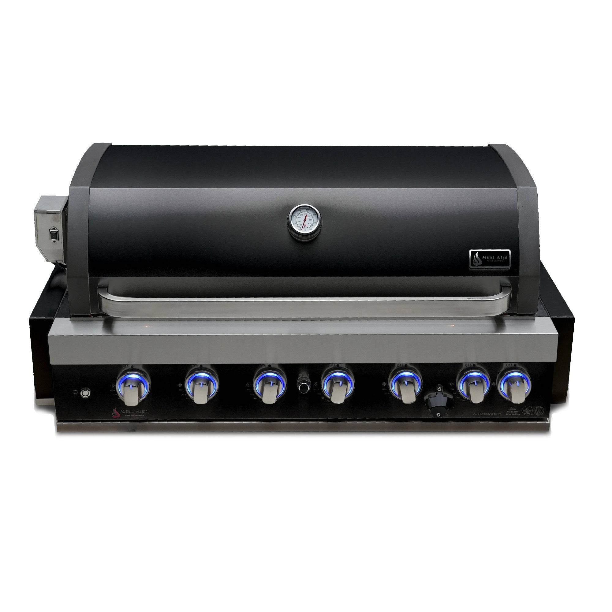 Mont Alpi 44" Black Stainless Steel Built in Grill - Mont Alpi