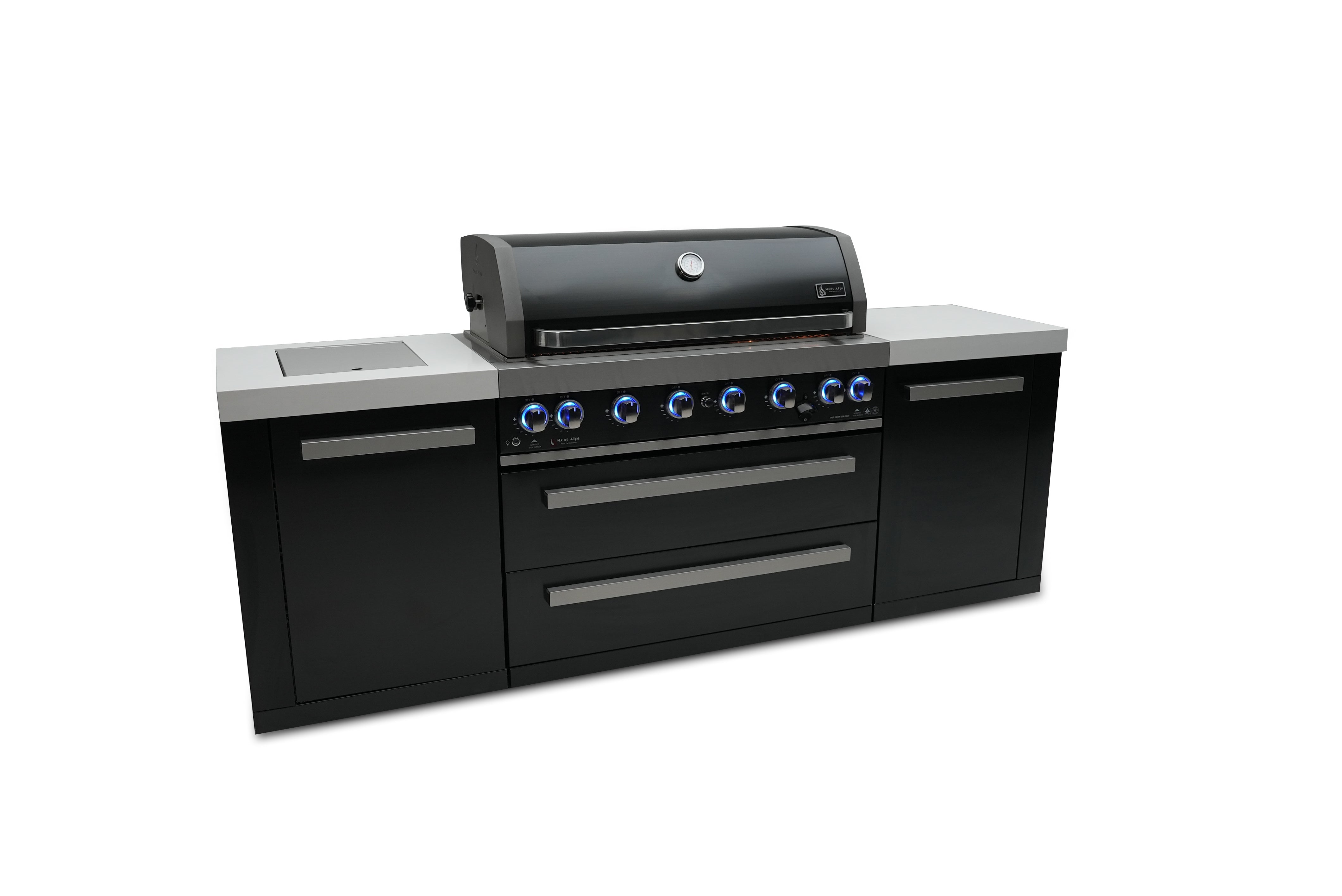 Mont Alpi 805 Black Stainless Steel Island - Mont Alpi