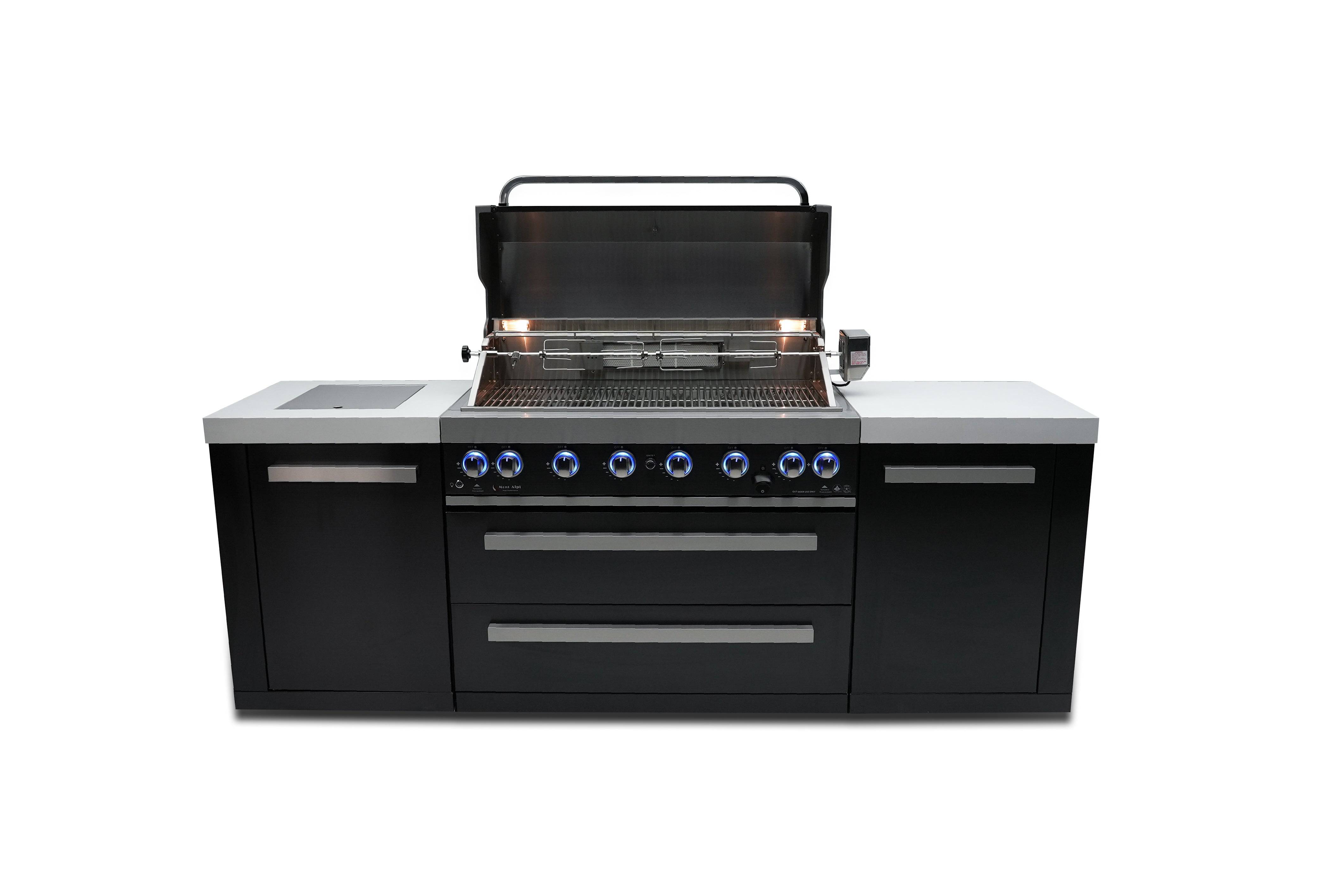 Mont Alpi 805 Black Stainless Steel Island - Mont Alpi