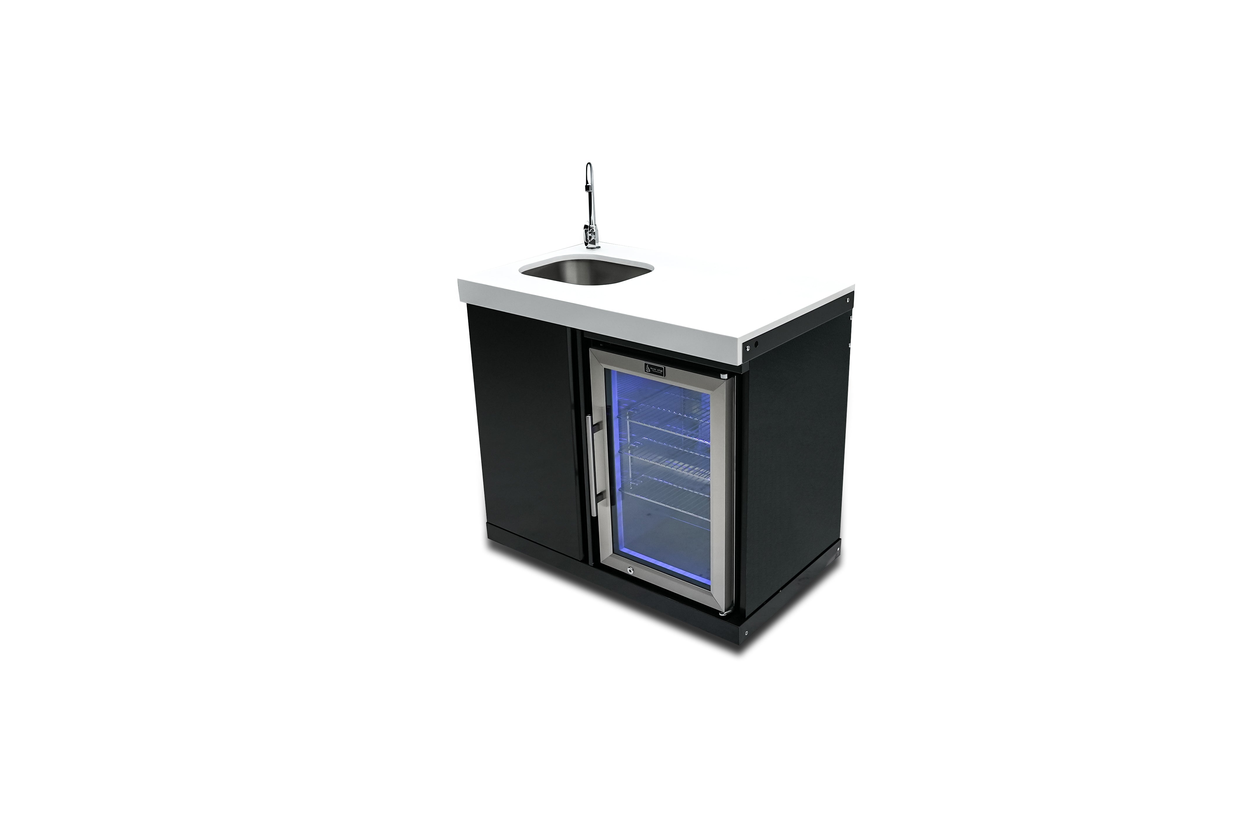 Mont Alpi Black Stainless Steel Beverage Center - Mont Alpi