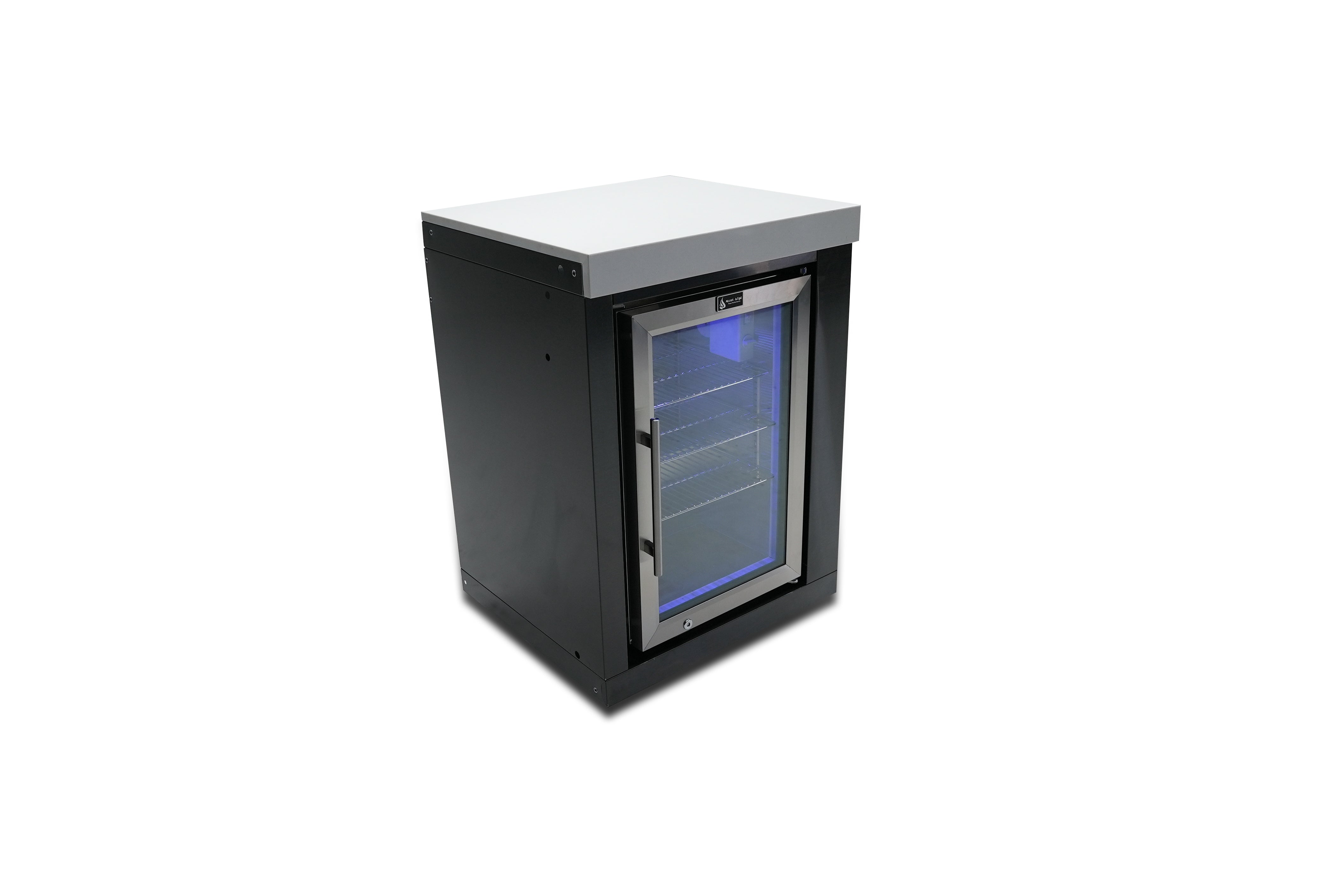 Mont Alpi Black Stainless Steel Fridge Cabinet Module - Mont Alpi