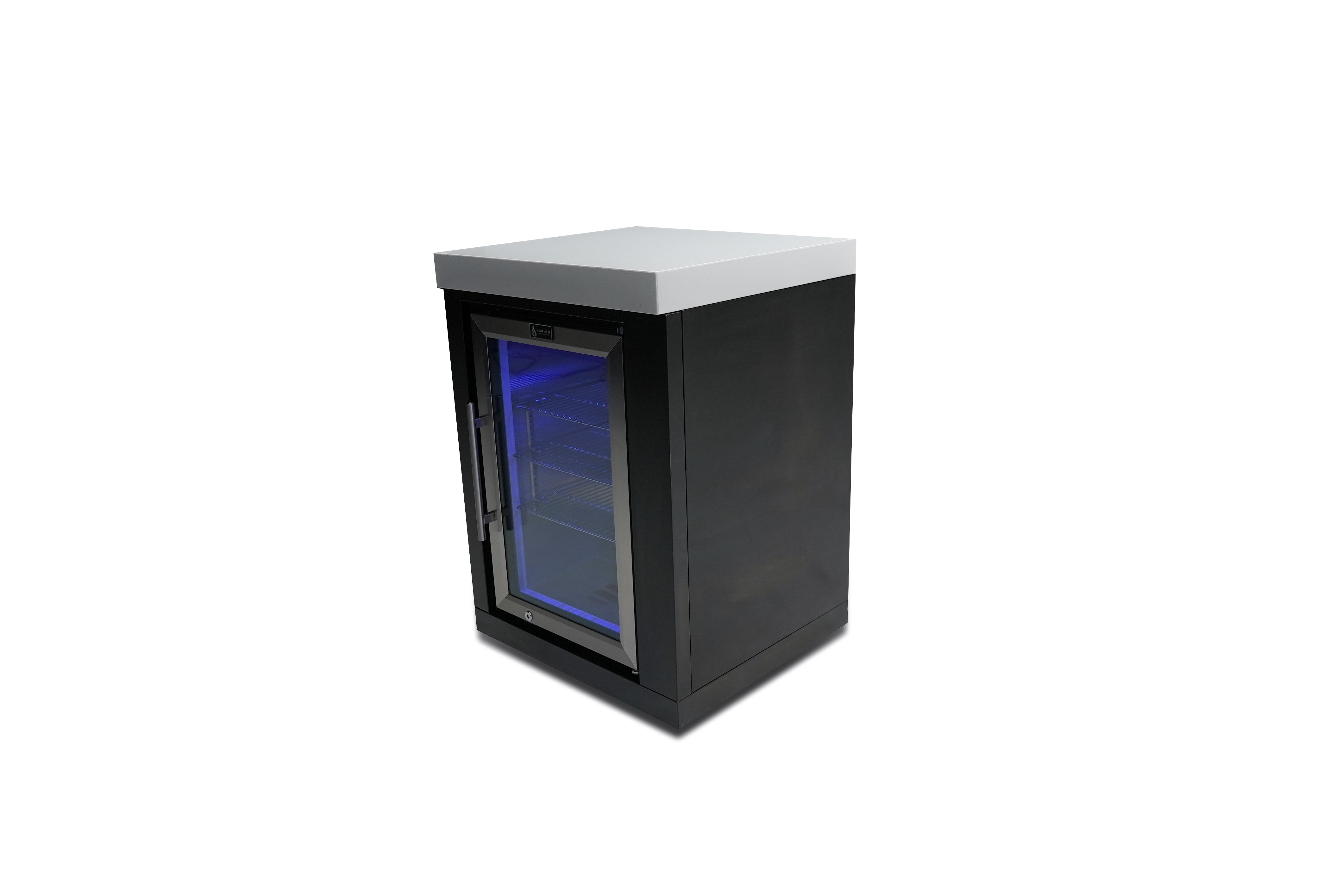 Mont Alpi Black Stainless Steel Fridge Cabinet Module - Mont Alpi